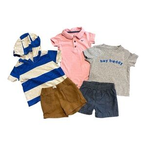 Carter’s 9 month Summer/Spring Clothing Bundle 5 piece Lot of Baby Boy Sets